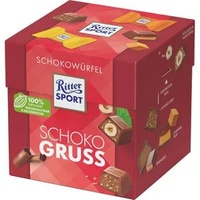 Ritter-Sport Minischokolade Schoko Gruss, Schokowürfel, 22 Stück, 176g