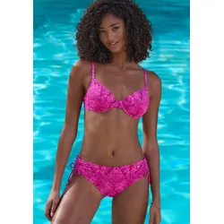Bikini-Hose »Floretta«, in Ton in Ton-Harmonie, Gr. 44 - N-Gr, beere bedruckt, , 41757041-44 N-Gr