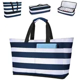 Isolierter 54L Picknick Rucksack mit Kühlfach PEVA, wasserdicht, Camping & Strand Kühlrucksack mit 2 Fächern