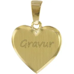 trendor 08526 Kinder Gravur-Anhänger Gold 333/8 K Herz mit Namen