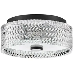 Hinkley Elle 2-flammige kleine Deckenleuchte – Schwarz - HK-ELLE-F-S-BK