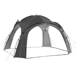 Pavillon Gartenpavillon Partyzelt wetterfest Outdoor Gartenzelt, 190T Polyester, Fiberglass grau, H 230 cm