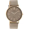Quarzuhr OOZOO, grau (taupe), Armbanduhren, Damen, Armbanduhr, Damenuhr, Edelstahlarmband
