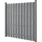 [neu.holz] WPC Gartenzaun 180 x 180 cm grau