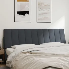 vidaXL Kopfteil-Kissen "Hanko" Dunkelgrau 180 cm Samt