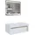 Vladon Waschbeckenunterschrank Aloha 96 x 36 x 51 cm Braun