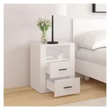 vidaXL Nachtschrank 50 x 36 x 60 cm Weiß