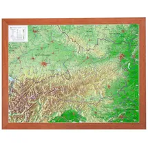 georelief Vertriebs GbR Relief Österreich 1:1,6 MIO mit Holzrahmen