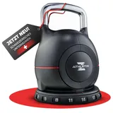 Z ATHLETIX Kettlebell verstellbar [2-20kg] - Kettlebells-Set mit SecureGrip Lock-System für sicheres Home Workout - Kugelhantel, Adjustable Kettle Bell, Dumbbell, Kugel-Hantel Gewichte für Fitness