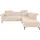 Home Affaire Ecksofa INOSIGN "Fresh L-Form", beige (creme), B:260cm H:79cm T:220cm, 100% Polyester, Sofas, Ecksofa, Federkern, wahlweise Kopfteilverstellung und motorischer Vorziehsitz