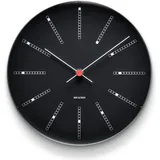 Arne Jacobsen Bankers Wanduhr 29,0 cm Ø 29 schwarz