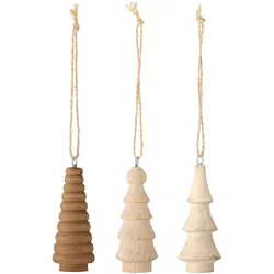 Bloomingville - Jivan Ornament, natur (3er-Set)