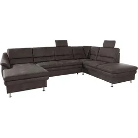 sit&more Wohnlandschaft SIT & MORE "Cardoso U-Form", grau (anthrazit), B:324cm H:90cm T:90cm, Luxus-Microfaser 1 (100% Polyester);Luxus-Microfaser 2 (100% Polyester);Luxus-Microfaser ALTARA NUBUCK (100% Polyester), Sofas, Wohnlandschaft, mit Federkern und