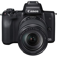 Canon EOS M50 Systemkamera spiegellos - mit Objektiv EF-M 18-150mm IS STM (24,1 MP, dreh- u. schwenkbares 7,5cm (3 Zoll) Touchscreen-LCD Display, Digic 8, 4K Video, OLED EVF, WLAN, Bluetooth), schwarz