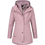 LPO Softshelljacke »LUCANIA PEAK Women«, leichte Softshelljacke mit All-Over-Print und abnehmbarer Kapuze Gr. 48 (XL), rosa , 96594026-48