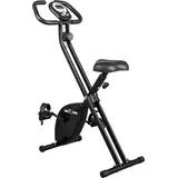 GORILLA SPORTS® Heimtrainer - Verstellbarer Sitz & Widerstand, klappbar, bis 100 kg, Schwarz - Ergometer, Fahrradtrainer, Hometrainer, Fitnessfahr... - Schwarz