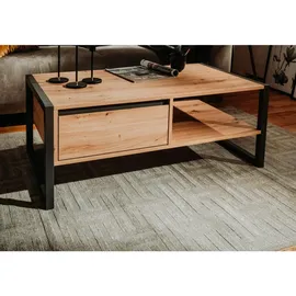 furn.design Couchtisch, Eiche Artisan, Holzwerkstoff, Nachbildung,Eiche, 1 Schubladen, Rechteckig,Rechteckig, 100x40x55 cm, Wohnzimmer, Wohnzimmertische, Couchtische