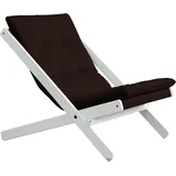 Karup Klappstuhl KARUP DESIGN "Boogie", braun (braun, weiß), Stühle, Klappstuhl, Bezugsqualität 1