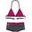 Triangel-Bikini in grau-pink 158/164