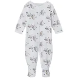 NAME IT Pyjama "Unicorn" mit Knopf in Weiß | 62