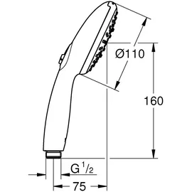 Grohe Tempesta 110 3 Strahlarten chrom