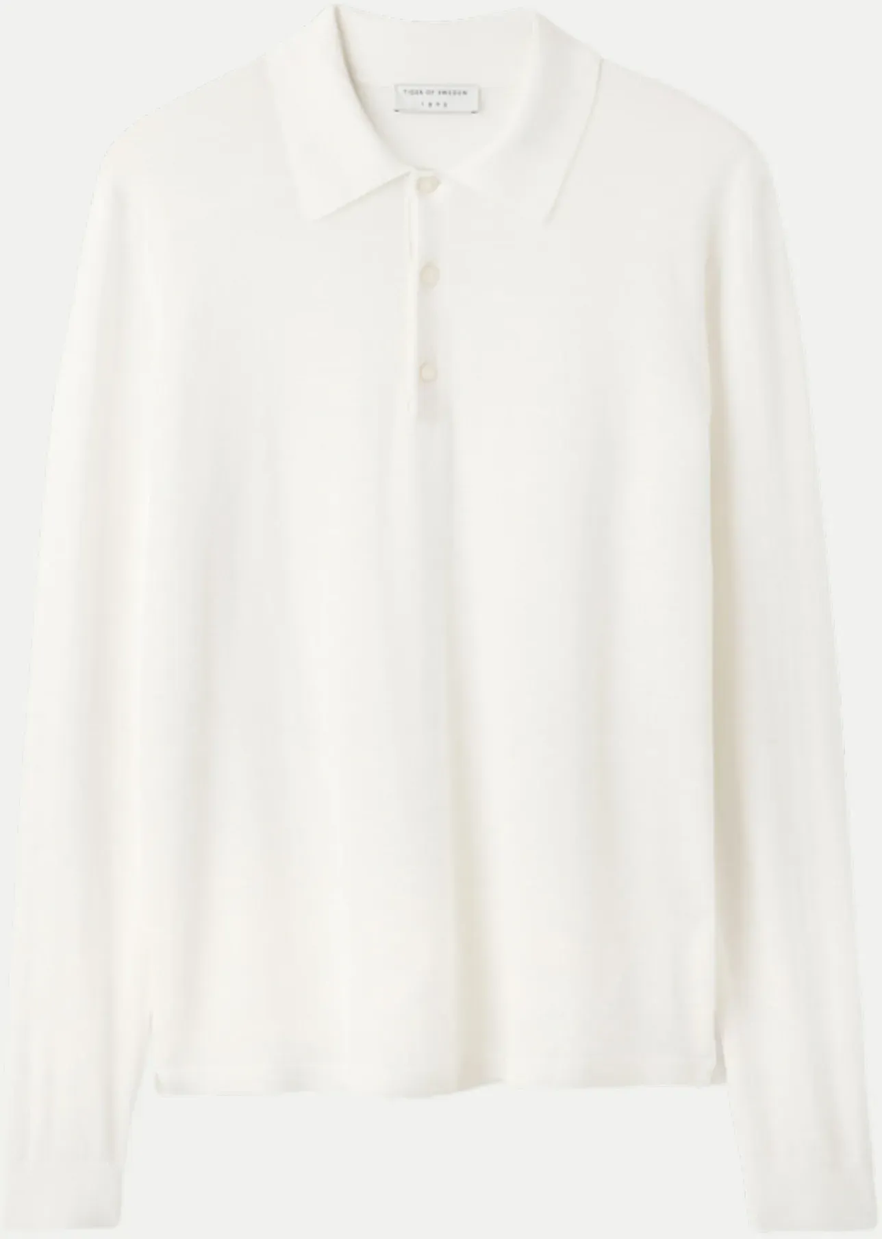 Langarm-Poloshirt Eross Weiß XL