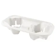 NATUREStar Becherhalter Double für 2 Becher 11 cm x 22 cm x 4 cm 50 St. Weiß