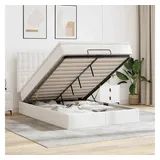 vidaXL Ottoman-Bett 140 x 200 cm Weiß