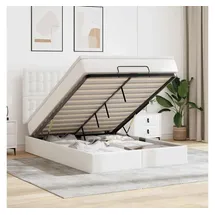 vidaXL Ottoman-Bett 140 x 200 cm Weiß