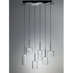 Exklusive Glas-Hängeleuchte Spillray 6 Axo Light - Kristall