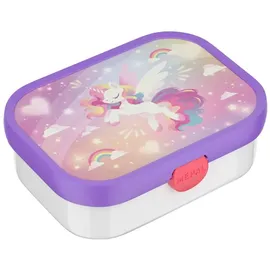 Mepal Campus Brotdose mit Bento-Einsatz und Gabel 750 ml Unicorn Glow