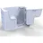 hak Handelsagentur Koch SERENITY Sitzbadewanne mit Tür 130 x 75 cm (MPNR)