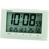 Seiko Clock Wecker digital weiß LCD QHL090W