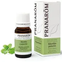 PRANARÔM - Menthe Poivrée Huile Essentielle Chémotypée Digestion & Hygiène Buccale 100 % Pure Et Naturelle HECT 10 ml