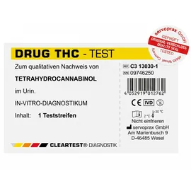 CLEARTEST Drogentest THC Teststreifen 1 St.