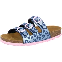 LICO Unisex Bioline Kids Pantoletten, Blau Rosa, 29 EU