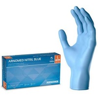 Arnowa Einmalhandschuhe Arnomed Nitril Blue, puderfrei, blau, 100 Stück, Größe L