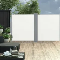 VidaXL Ausziehbare Seitenmarkise 140 x 600 cm creme 48455