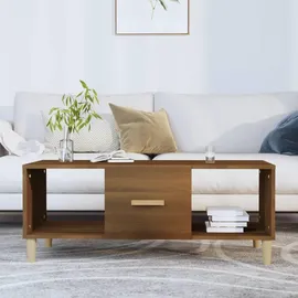 furnicato Moderner Couchtisch Braun Eiche 102 x 50 x 40 cm