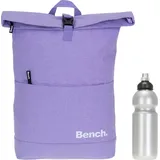 Sieber Kurierrucksack Damen Mädchen Freizeitrucksack Bench Classic Rucksack Laptoprucksack 64180 + Trinkflasche Bagboom® - Lila