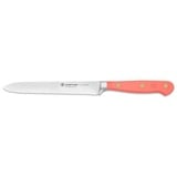 Wüsthof CLASSIC COLOUR Wurstmesser mit Welltenschliff, Coral Peach, (Orange)