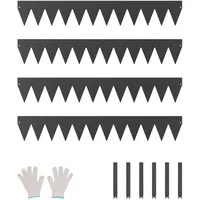 Vevor Rasenkante, 4er-Set, 1016x152,4x1,5 mm, rostbeständige Beeteinfassung aus Metall,