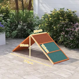 PawHut Agility-Wippe 173 x 59 x 66 cm Orange
