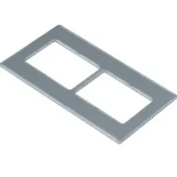 Hager GTVDM022 Montageplatte f. Geräteträger GTVD200/300 Datenmodul 2-fach RJ45 20,4-fach27,7mm.Montageplatte zur Aufnahme von Daten-, Audio-,