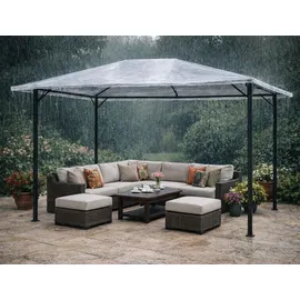 Quick Star Pavillon Schutzhaube 3 x 4 m Transparent