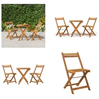 vidaXL 3 tlg. Bistro Set Klappbar Massivholz Akazie - Bistro Set - Bistro Sets - Gartenmöbel Set - Gartentisch Und Stühle