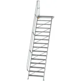 Günzburger MUNK Aluminium-Treppe Plattform 60° 16 Stufen