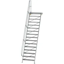 Günzburger MUNK Aluminium-Treppe Plattform 60° 16 Stufen