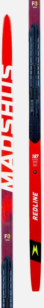 Madshus REDLINE SKATE F3 Skatingski ohne Bindung rot 192