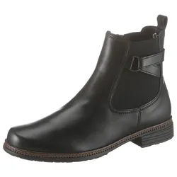 Chelseaboots, Blockabsatz, Stiefelette, Businessmode mit Stretcheinsatz, Gr. 38, schwarz, , 84330437-38